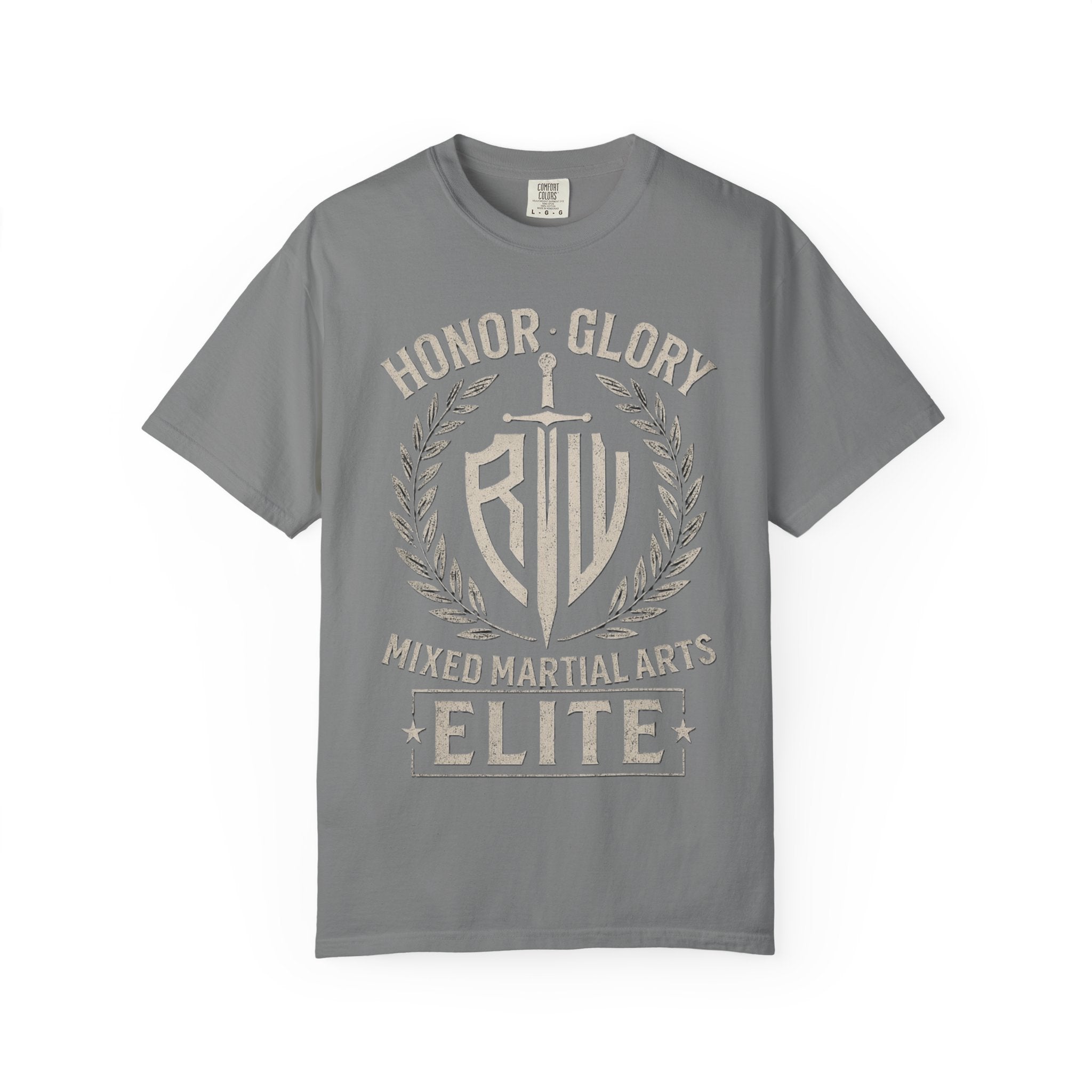 Elite MMA Unisex Garment-Dyed T-shirt, Casual Wear, Workout Shirt, Martial Arts Apparel, Gift for Fighters, Sporty Style