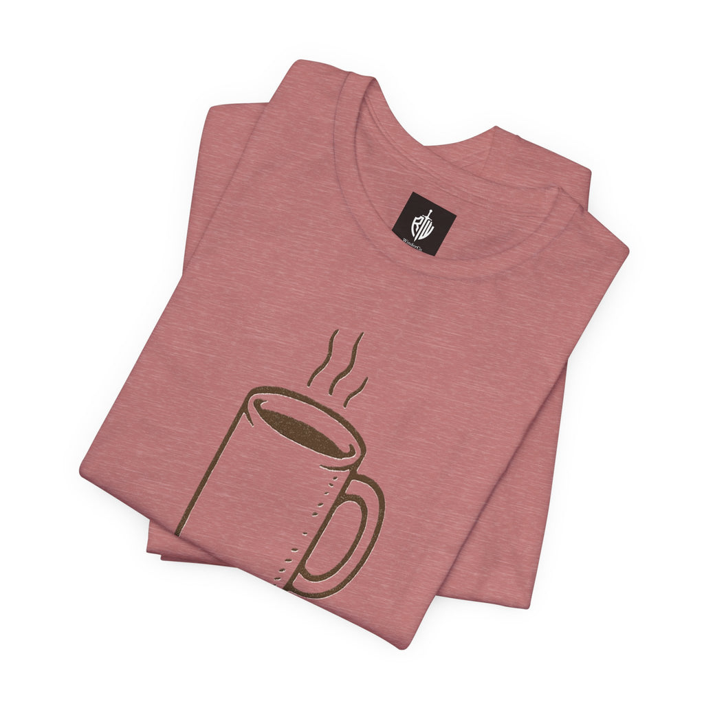 Coffee Mug 'Primitive Technology' T-Shirt — Rustic Coffee Lover Tee