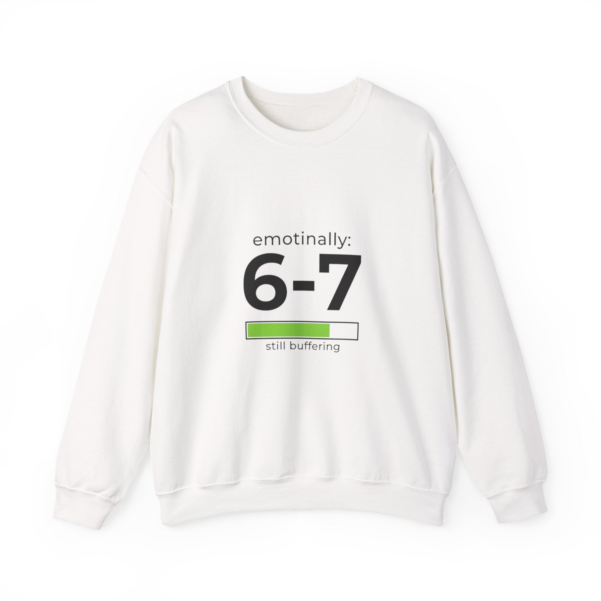6-7 Meme Minimalist Sweatshirt | absurdist humor, random number meme