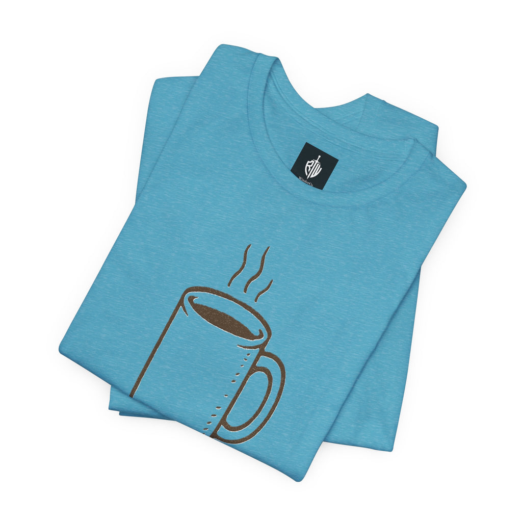 Coffee Mug 'Primitive Technology' T-Shirt — Rustic Coffee Lover Tee