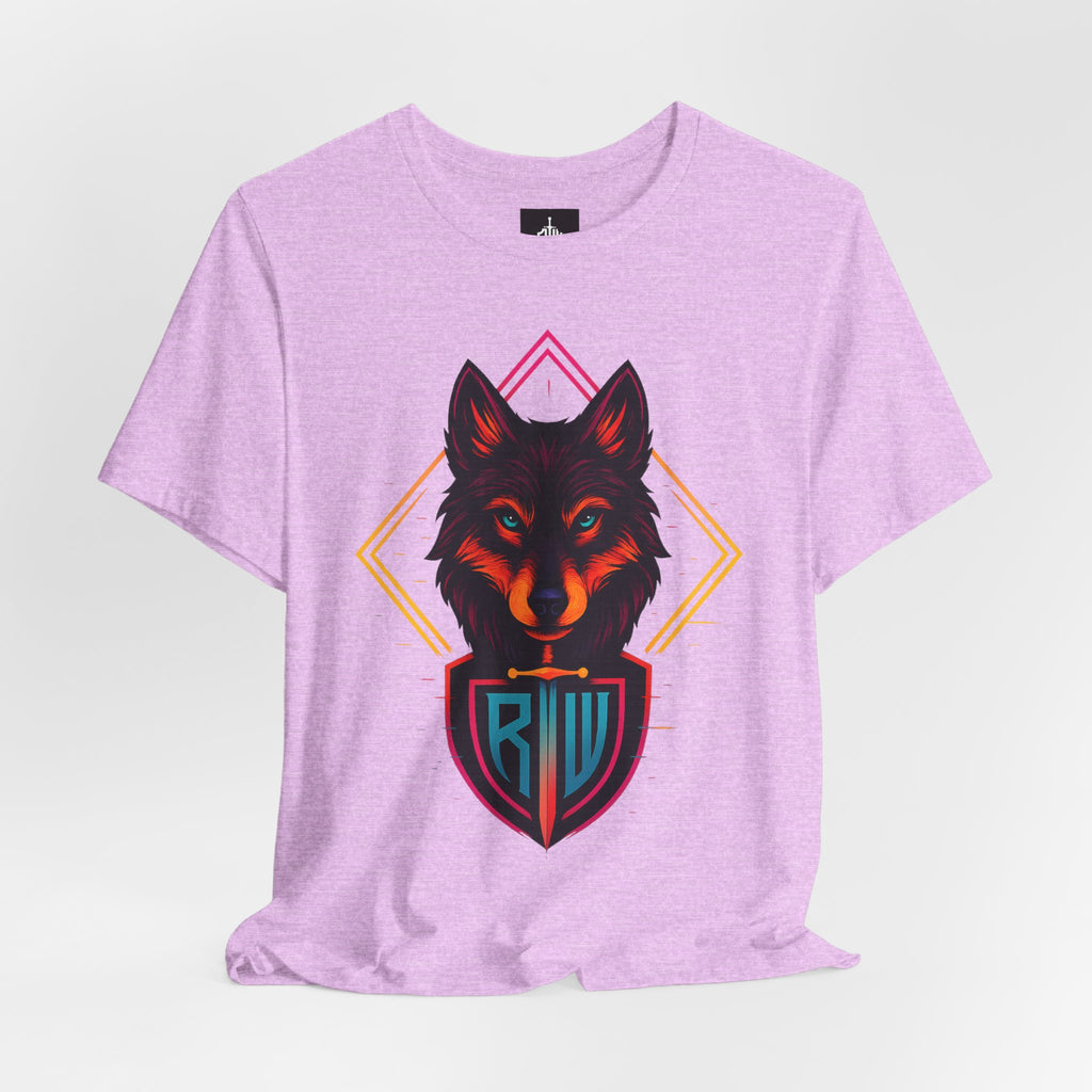 Wolf Emblem Graphic Tee — Bold Geometric Wolf Logo T-Shirt