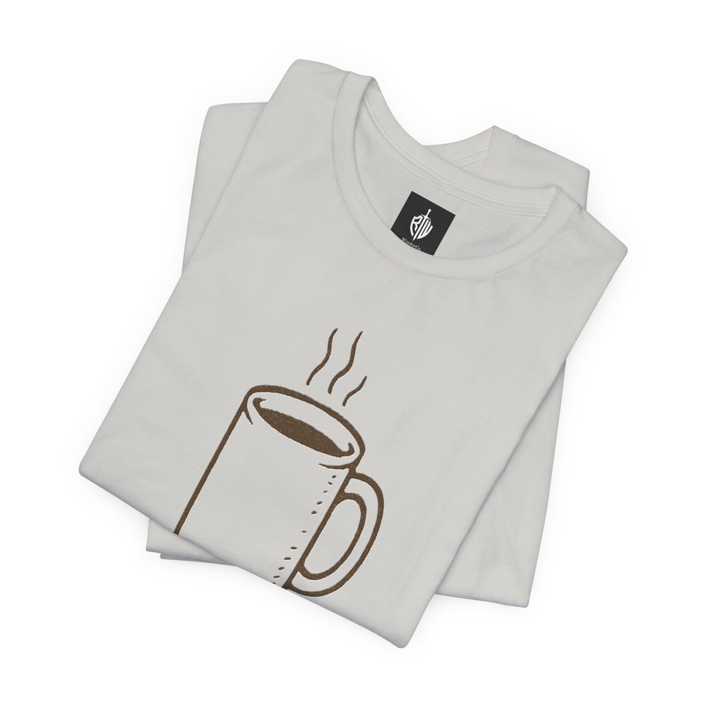 Coffee Mug 'Primitive Technology' T-Shirt — Rustic Coffee Lover Tee