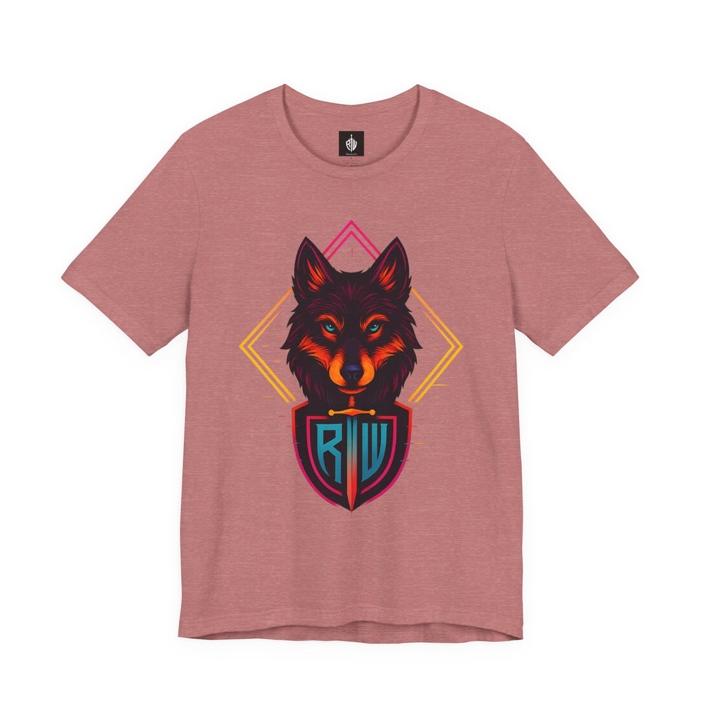 Wolf Emblem Graphic Tee — Bold Geometric Wolf Logo T-Shirt