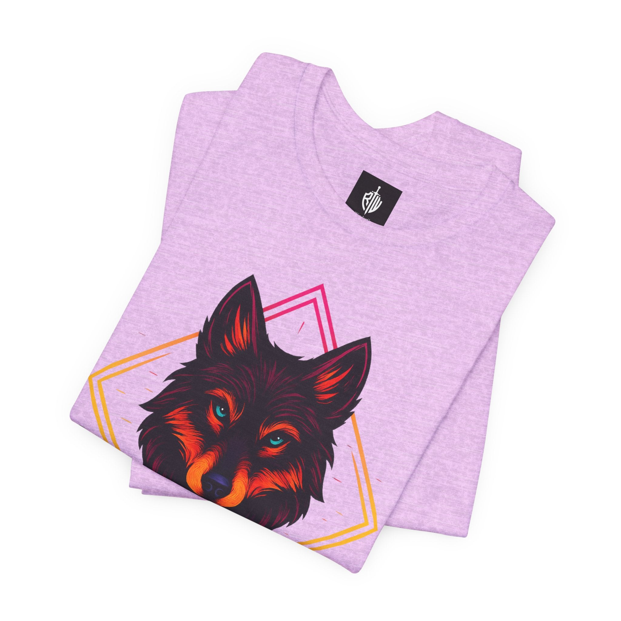 Wolf Emblem Graphic Tee — Bold Geometric Wolf Logo T-Shirt
