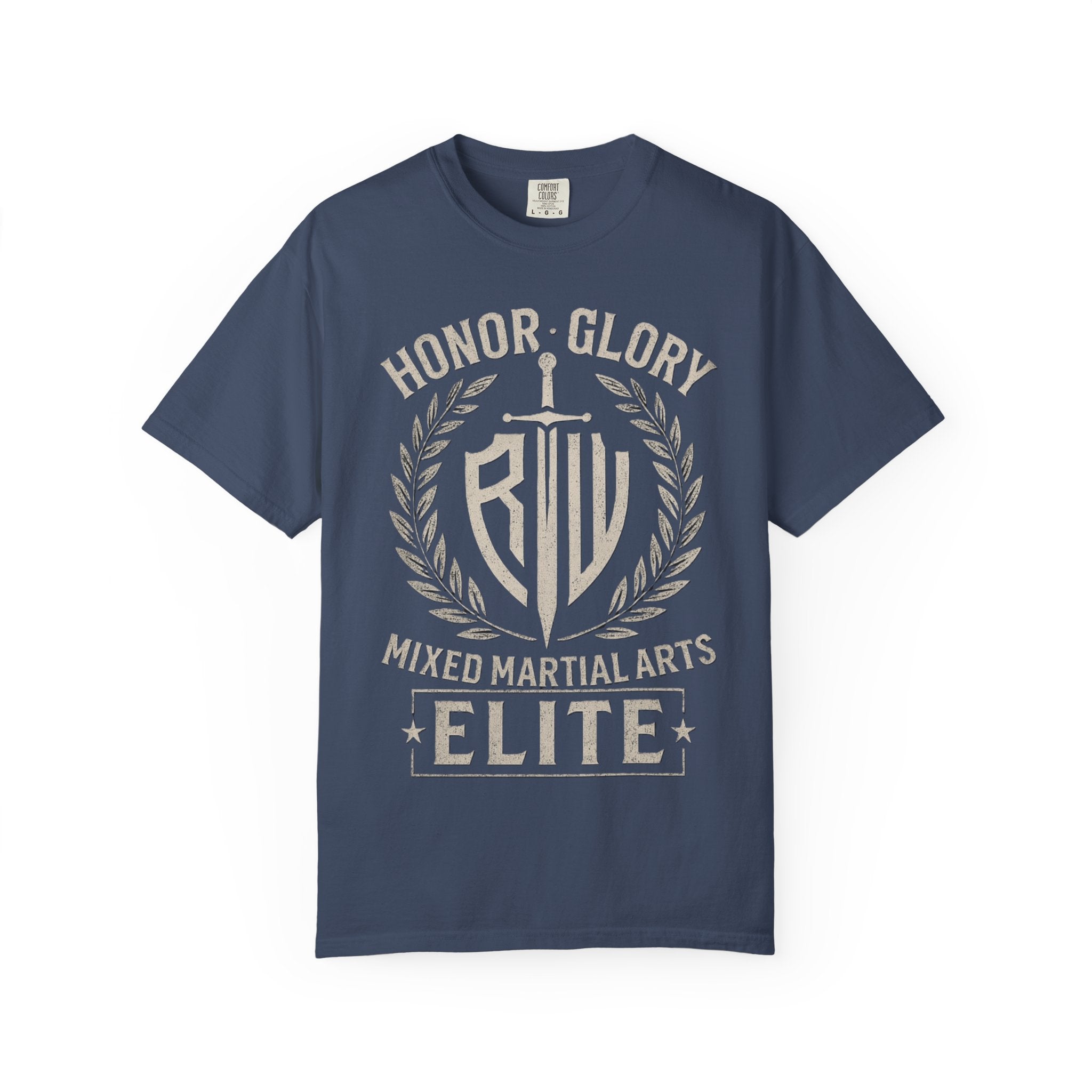 Elite MMA Unisex Garment-Dyed T-shirt, Casual Wear, Workout Shirt, Martial Arts Apparel, Gift for Fighters, Sporty Style