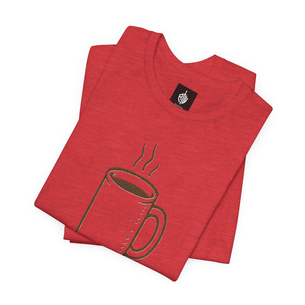 Coffee Mug 'Primitive Technology' T-Shirt — Rustic Coffee Lover Tee