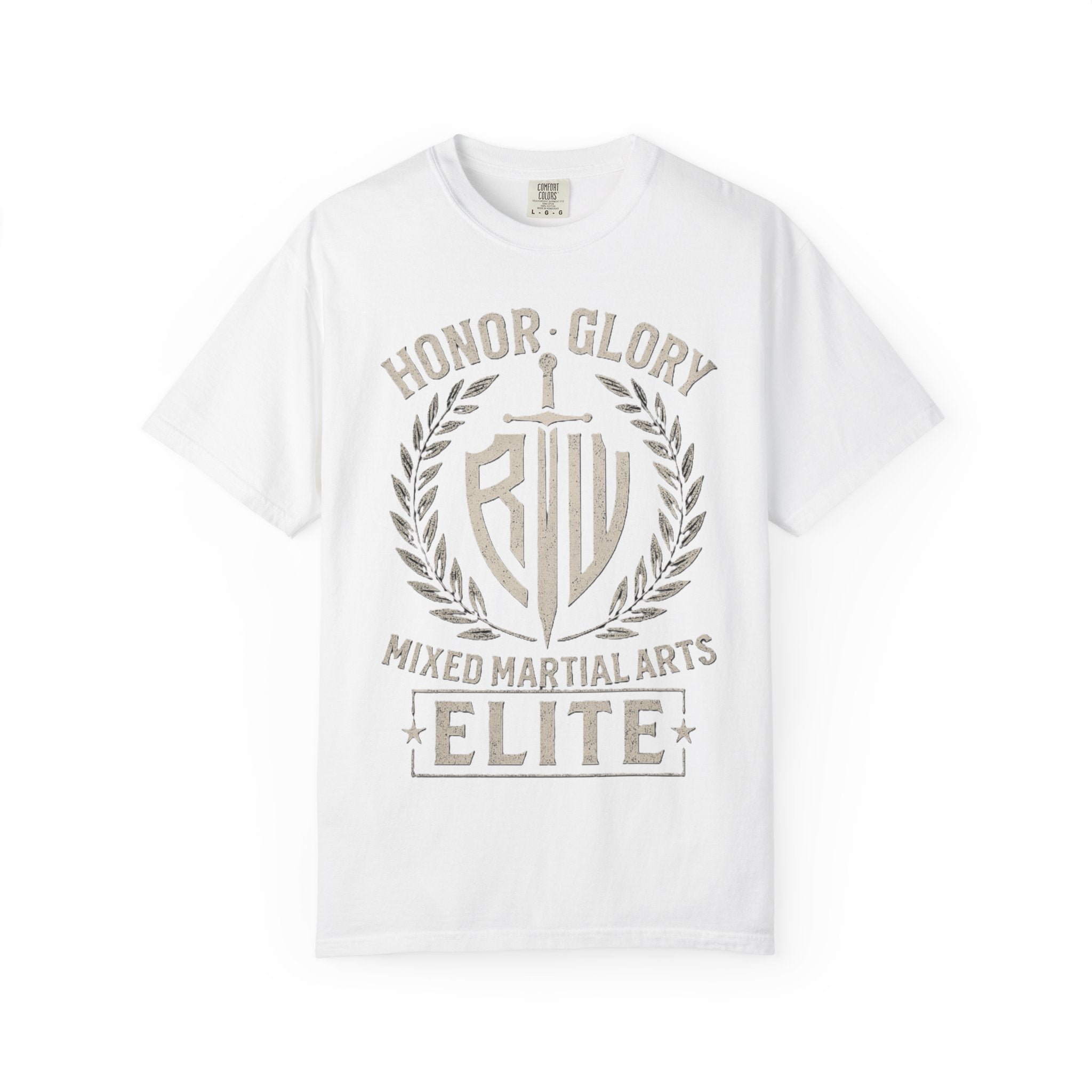 Elite MMA Unisex Garment-Dyed T-shirt, Casual Wear, Workout Shirt, Martial Arts Apparel, Gift for Fighters, Sporty Style