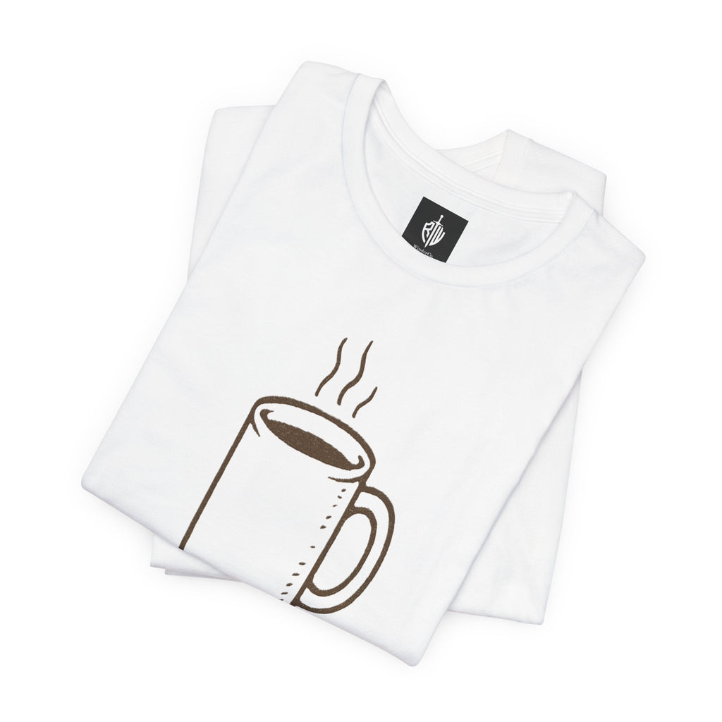 Coffee Mug 'Primitive Technology' T-Shirt — Rustic Coffee Lover Tee