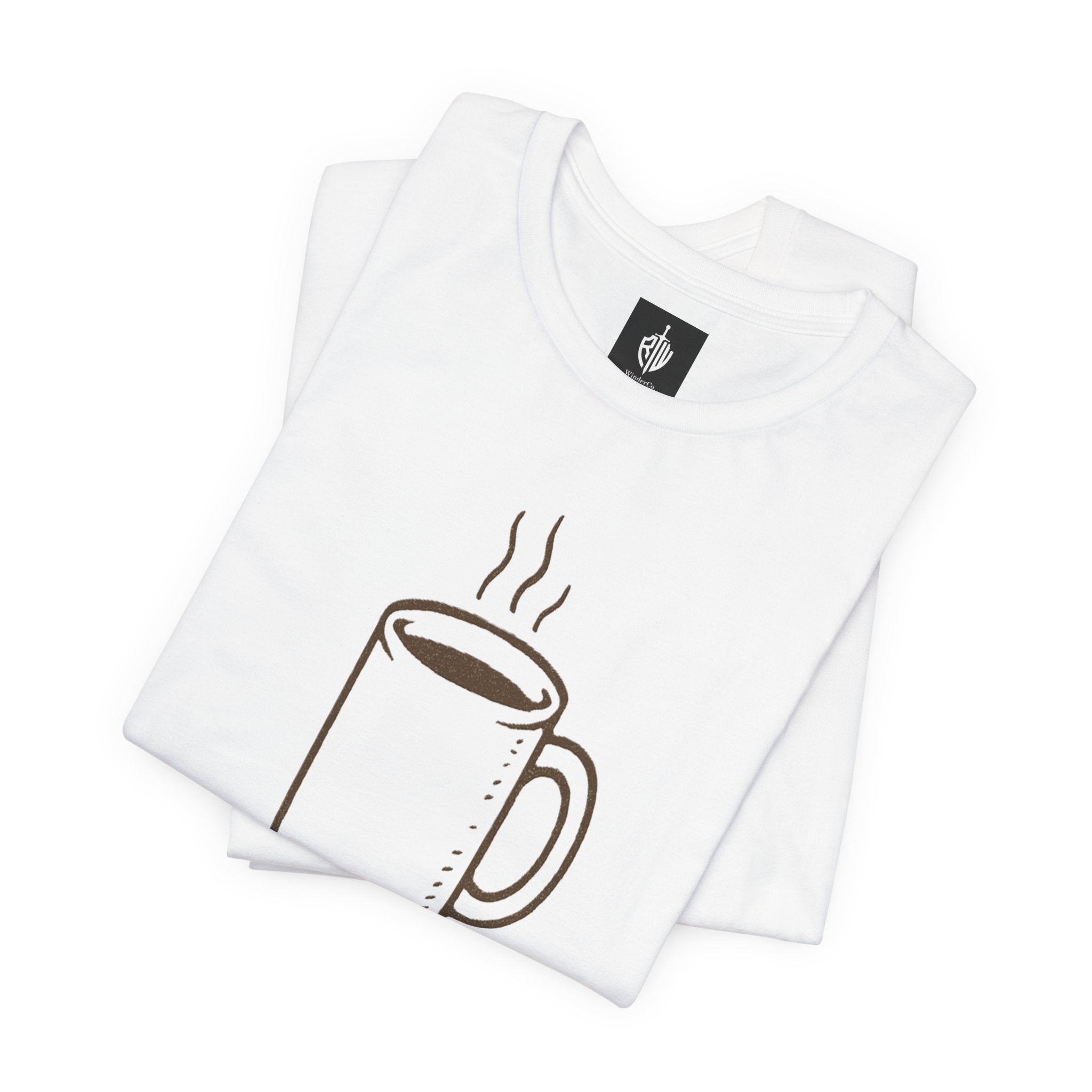 Coffee Mug 'Primitive Technology' T-Shirt — Rustic Coffee Lover Tee