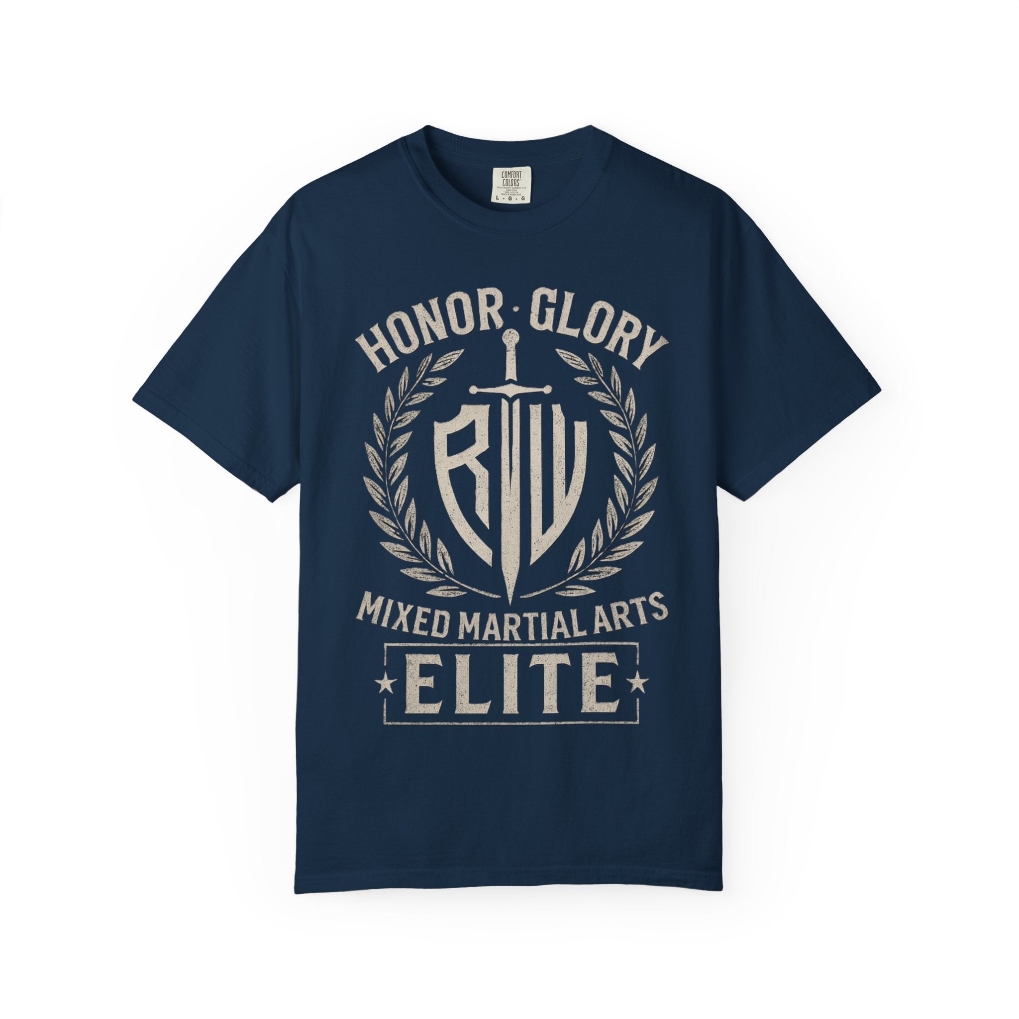Elite MMA Unisex Garment-Dyed T-shirt, Casual Wear, Workout Shirt, Martial Arts Apparel, Gift for Fighters, Sporty Style